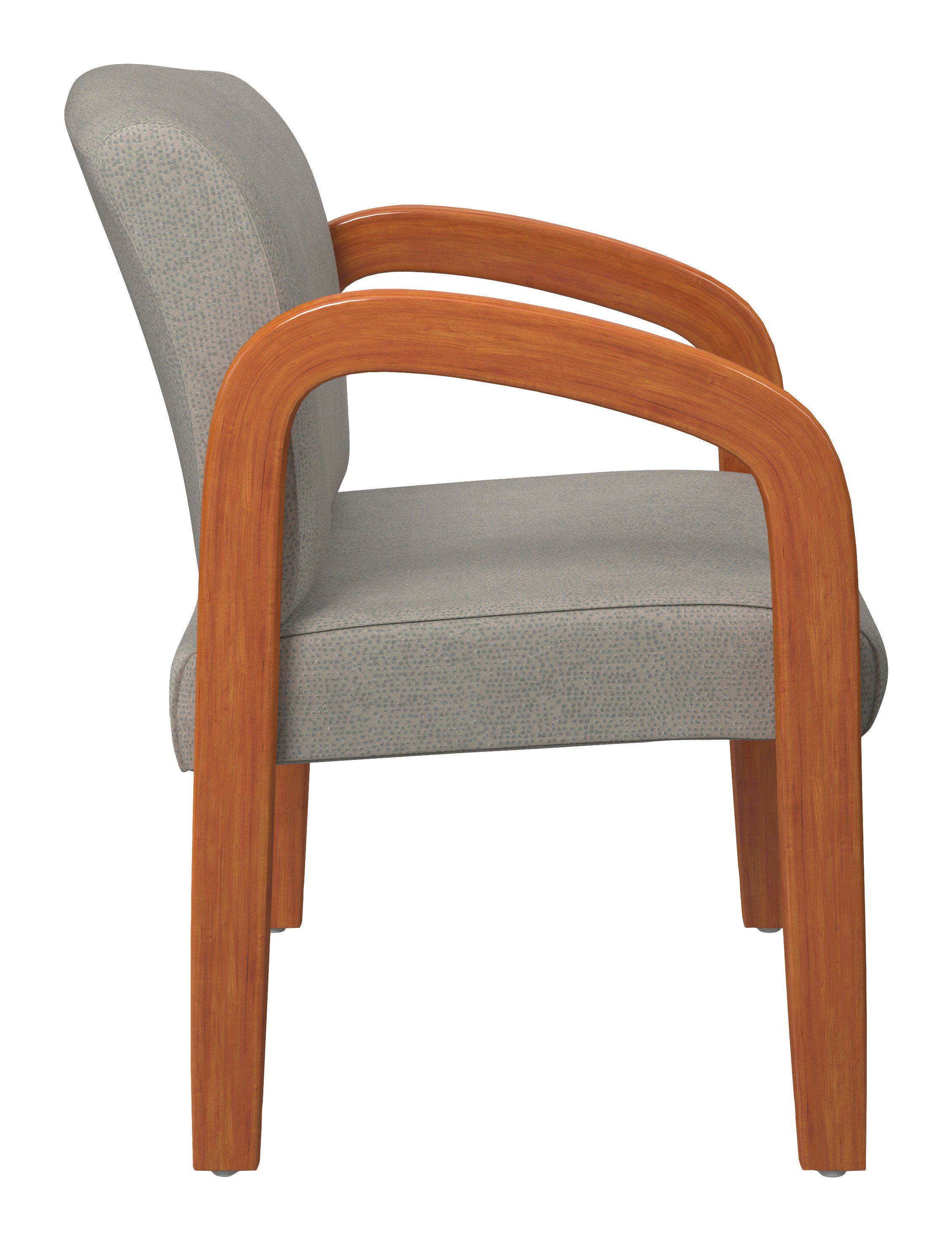 Medium Oak Finish Wood Visitor Chair